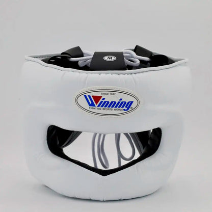 Winning Ultra-Soft Boxing Headgear (White) | Professional Training Protector