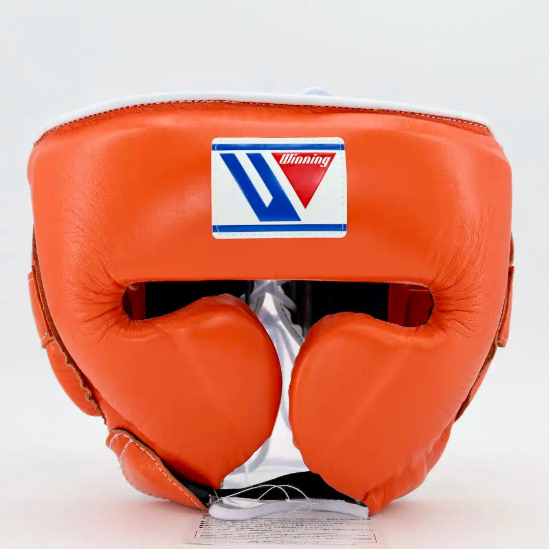 Winning Orange Headgear, Ultra-Soft Comfort Sparring Protector