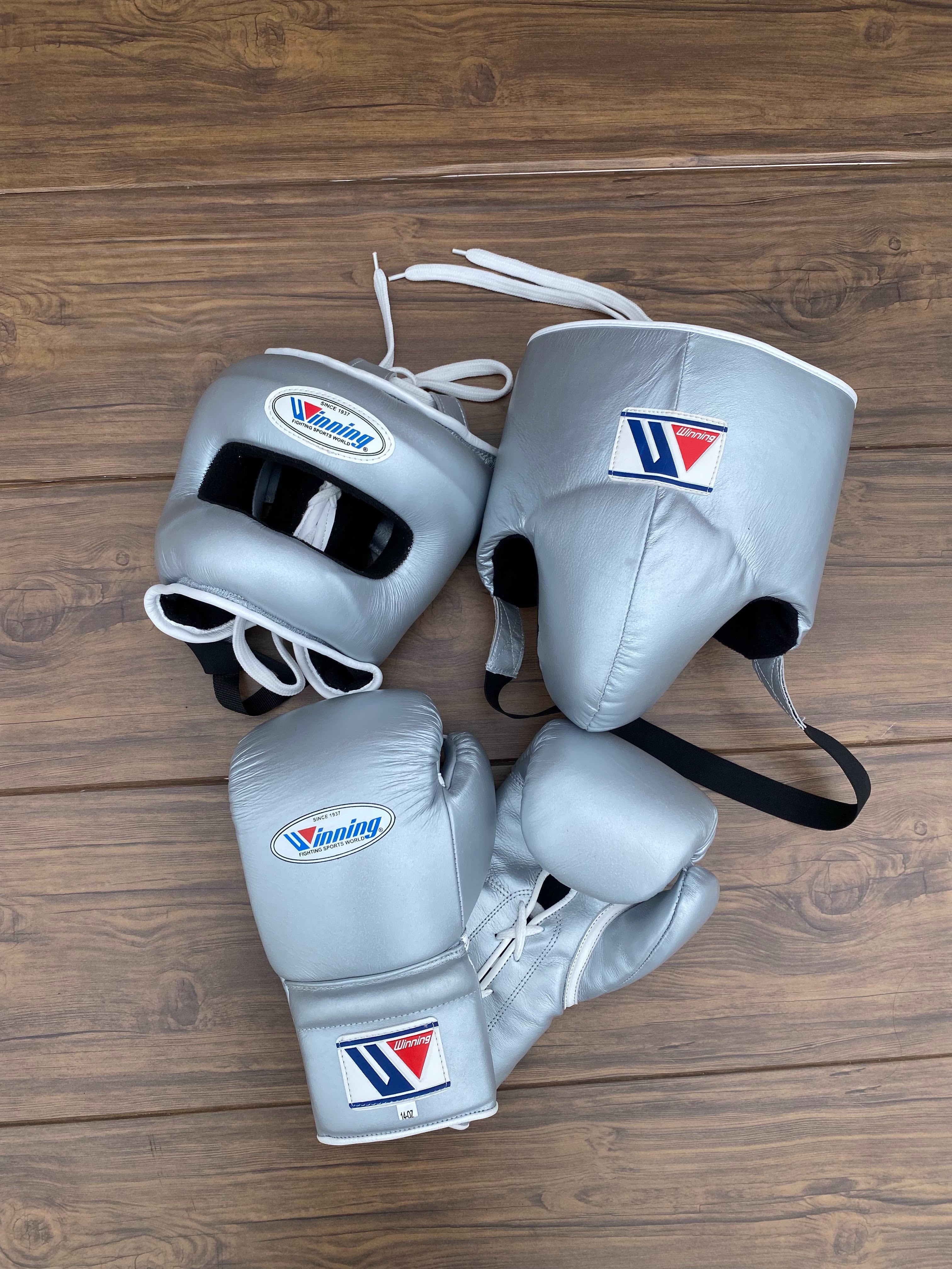 Winning Style Budget Gloves Set Silver Fitness Training