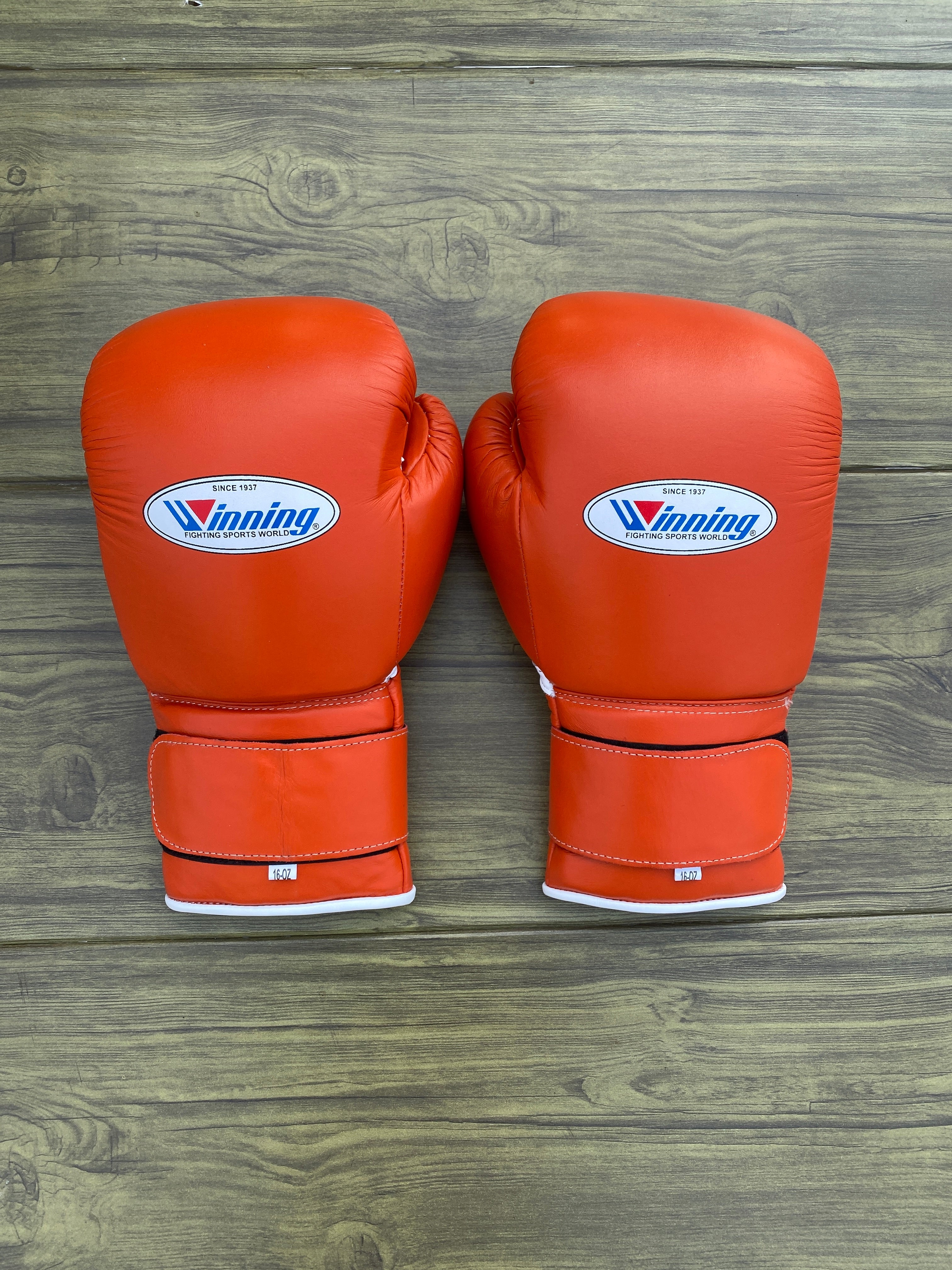 Value Winning Boxing Gloves Set Orange Lace-Up Training Pack