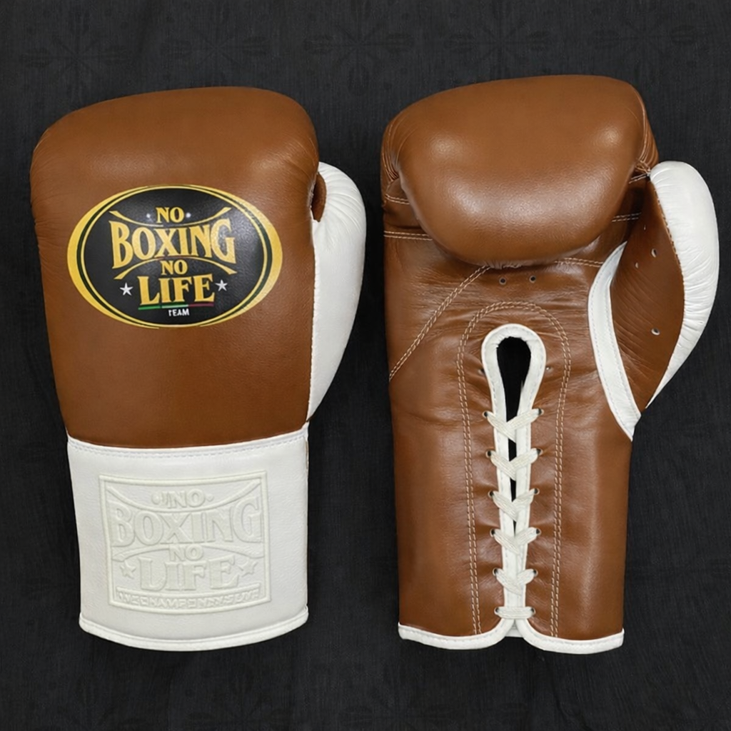No Boxing No Life Custom Fit Gloves Brown/White Great Value