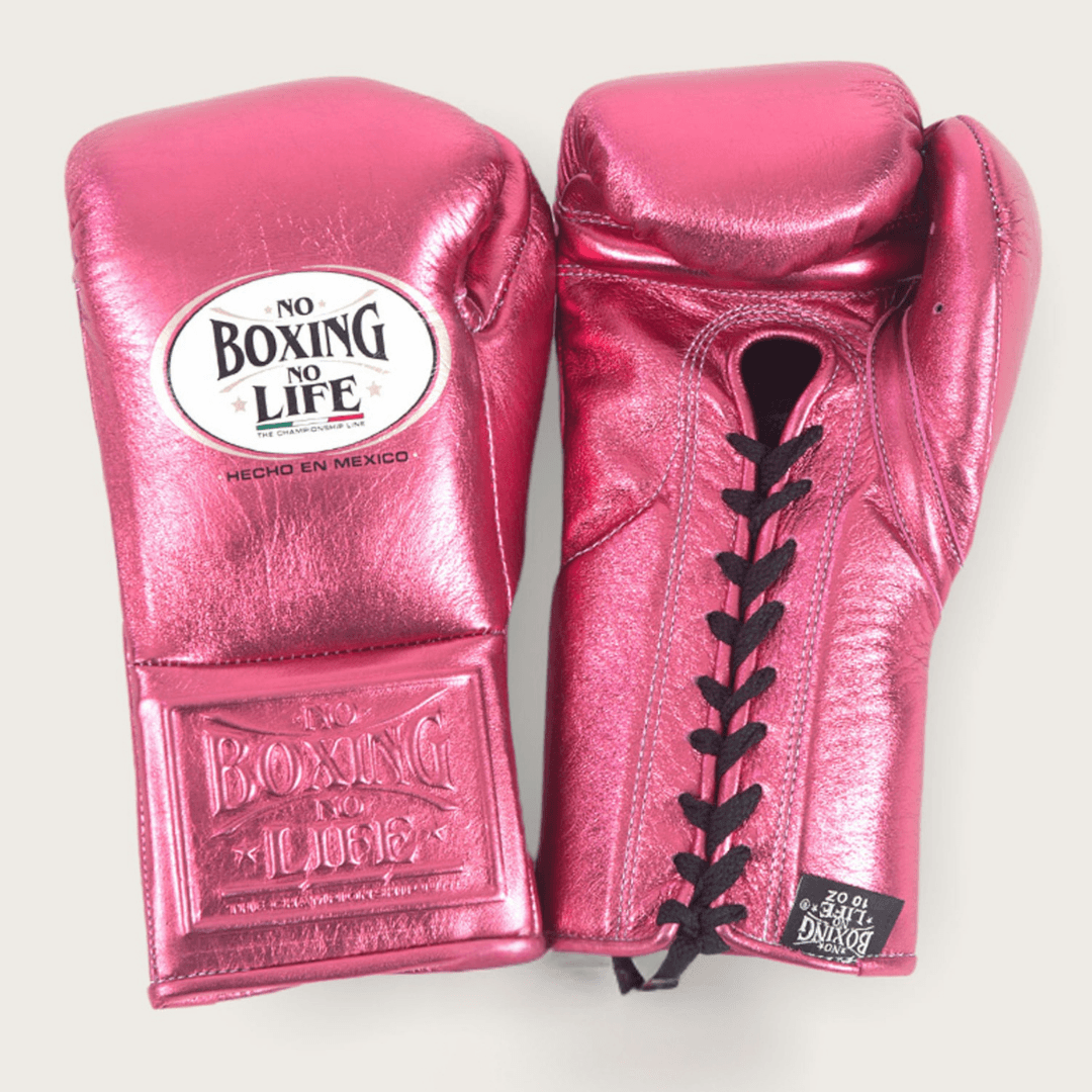 No Boxing No Life Dark-Pink Boxing Gloves Premium Gym Training Pair