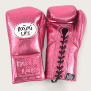No Boxing No Life Dark-Pink Boxing Gloves Premium Gym Training Pair