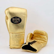 No Boxing No Life Gold 14oz Boxing Gloves High Quality Gym Gloves