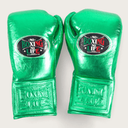 No Boxing No Life Green Lace-Up Boxing Gloves Classic Training Gloves