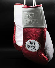 No Boxing No Life Red/White 14oz Boxing Gloves High Quality Gym Gloves