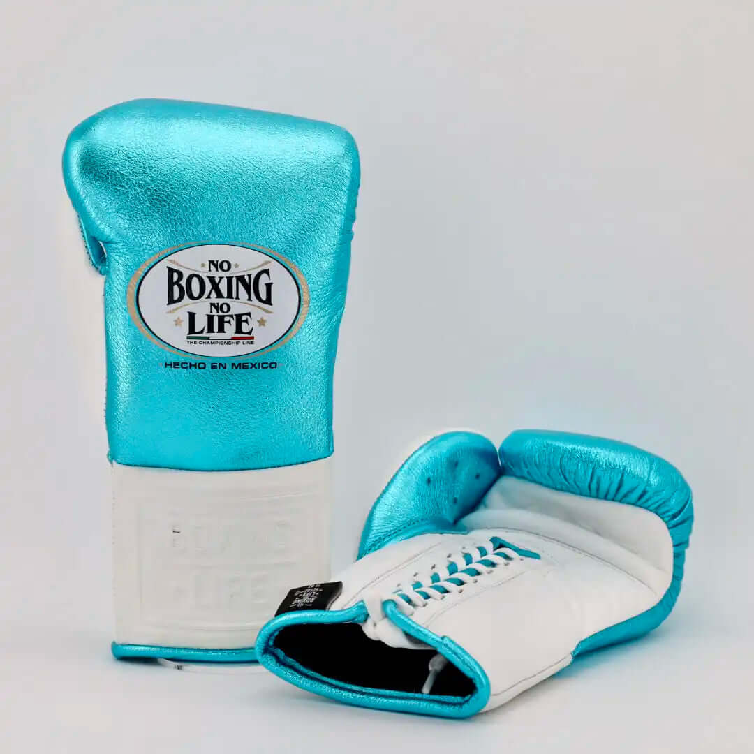 No Boxing No Life Sky-Blue/White Boxing Gloves Beginner Friendly Training Gloves