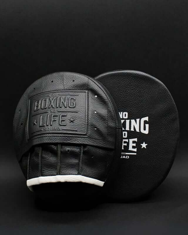 No Boxing No Life Black/White Punching Mitts Women Fitness Training Mitts
