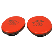 No Boxing No Life Brown/Orange Punching Mitts Premium Sparring Mitts