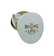 No Boxing No Life White/Gold Punching Mitts Beginner Friendly Training Mitts