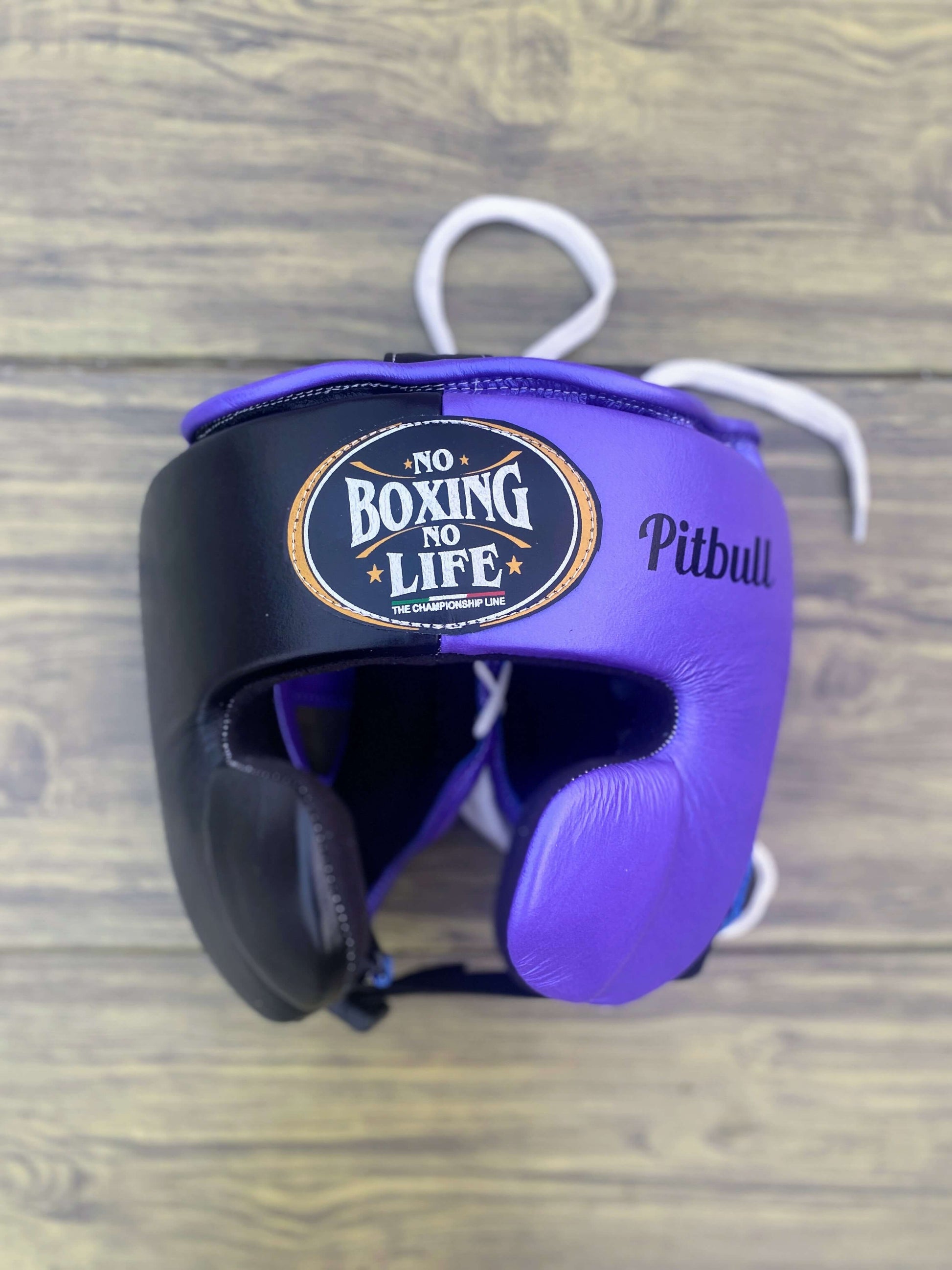 No Boxing No Life Black/Purple Red Full Boxing Set Gloves Headguard 