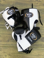 No Boxing No Life Full Gear Boxing Set Black/White 14oz Training Pack