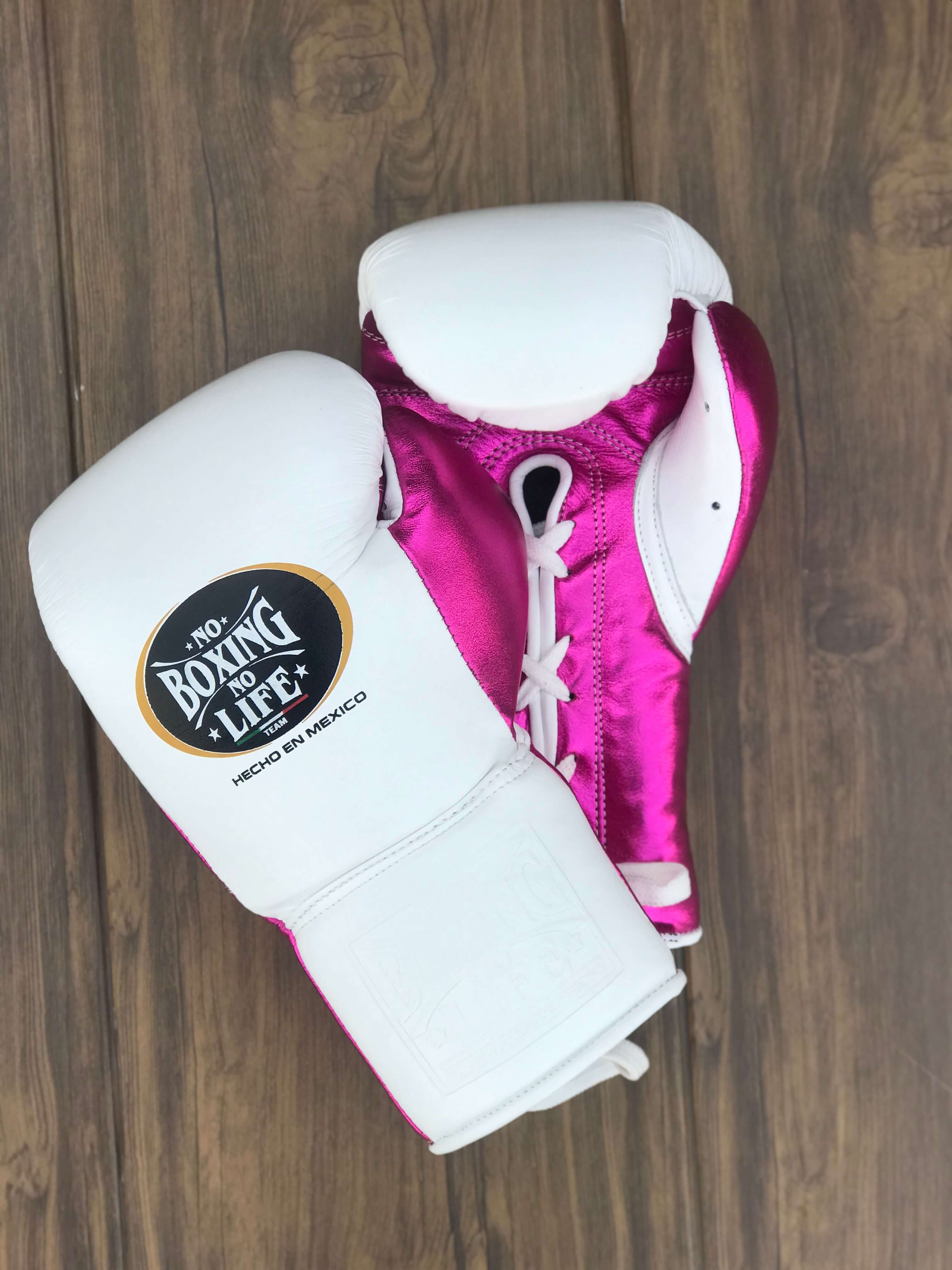 No Boxing No Life Sparring Boxing Set Pink/White Complete Gear Bundle Gloves View