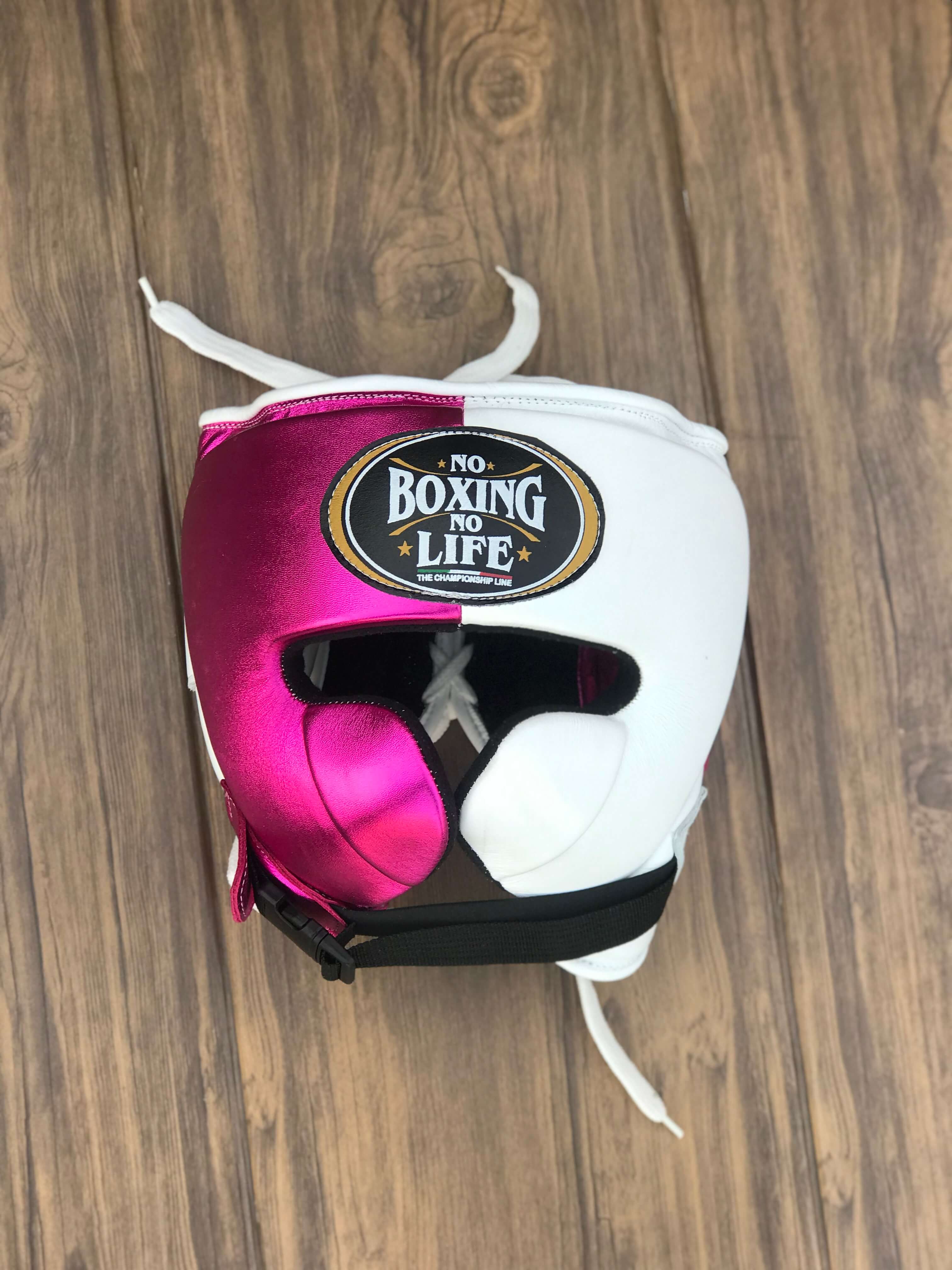 No Boxing No Life Sparring Boxing Set Pink/White Complete Gear Bundle Headguard View 