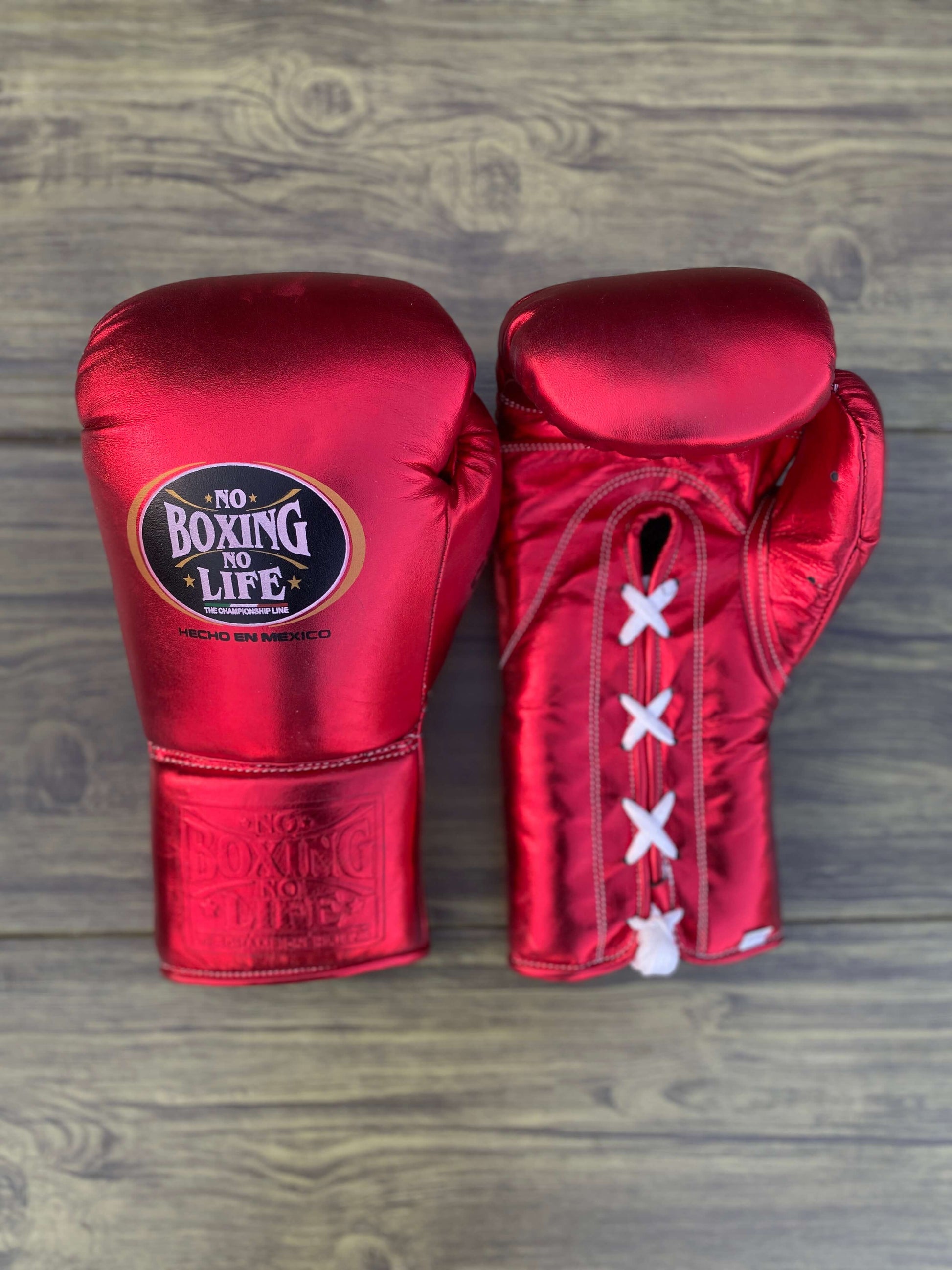 No Boxing No Life Boxing Set Red/Black 14oz Gloves with Headguard Training Kit Gloves View