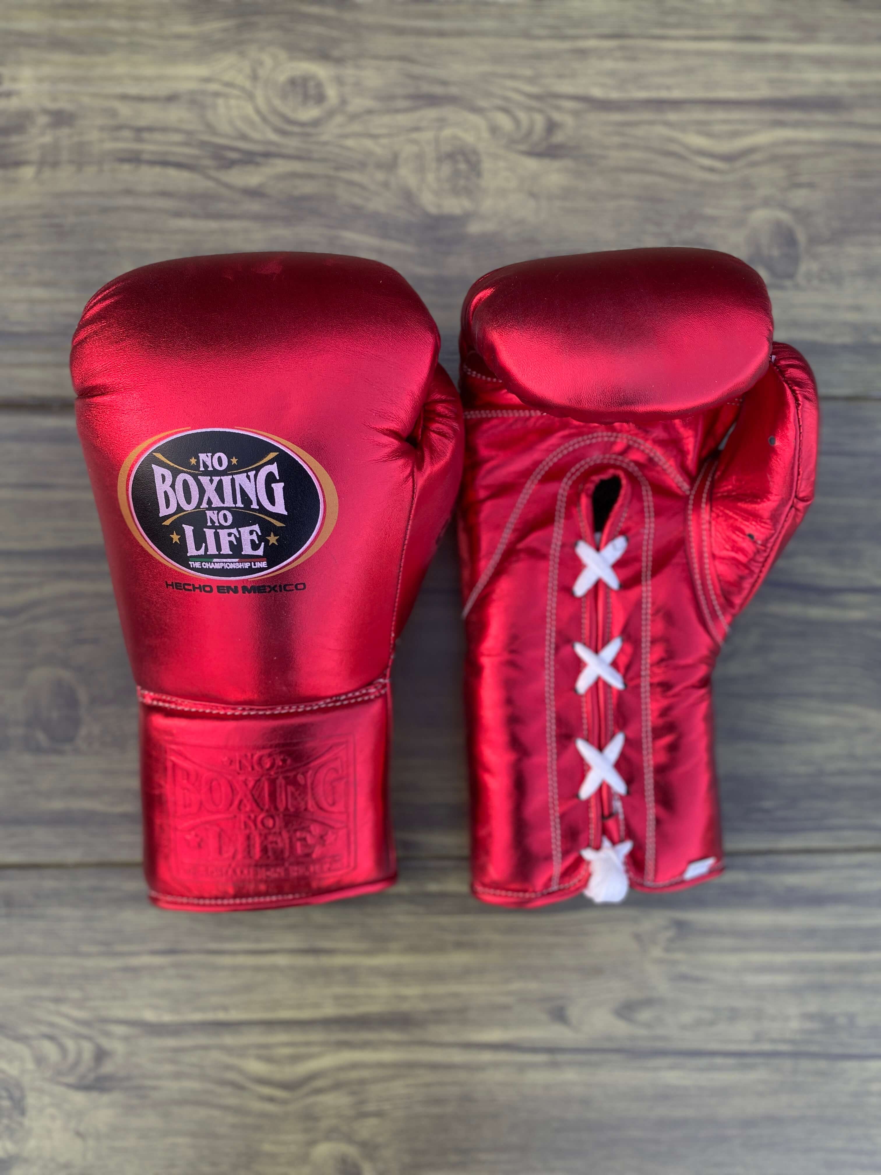 No Boxing No Life Boxing Set Red/Black 14oz Gloves with Headguard Training Kit Gloves View