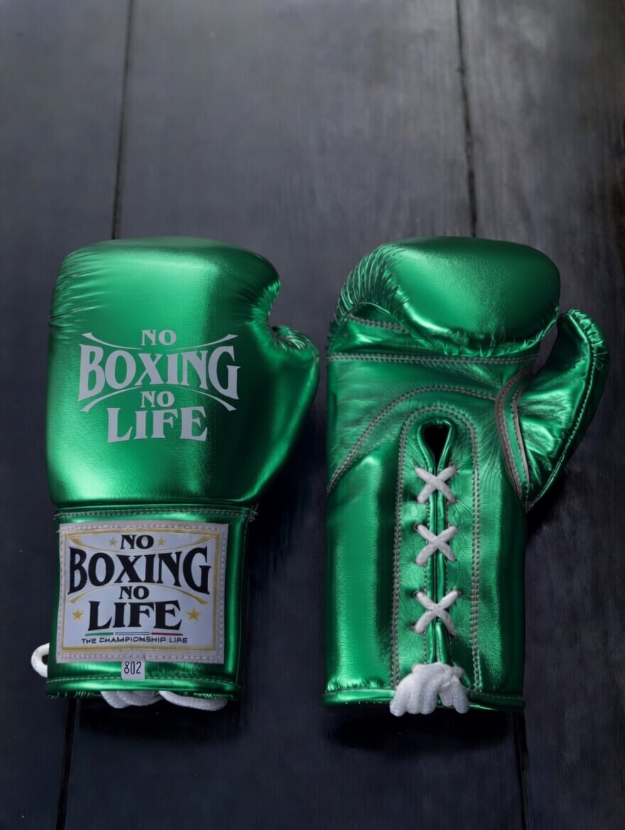 Budget No Boxing No Life Training Gloves Green 14oz Custom Fit