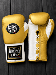 Affordable Custom No Boxing No Life Boxing Gloves Gold/White Daily Training