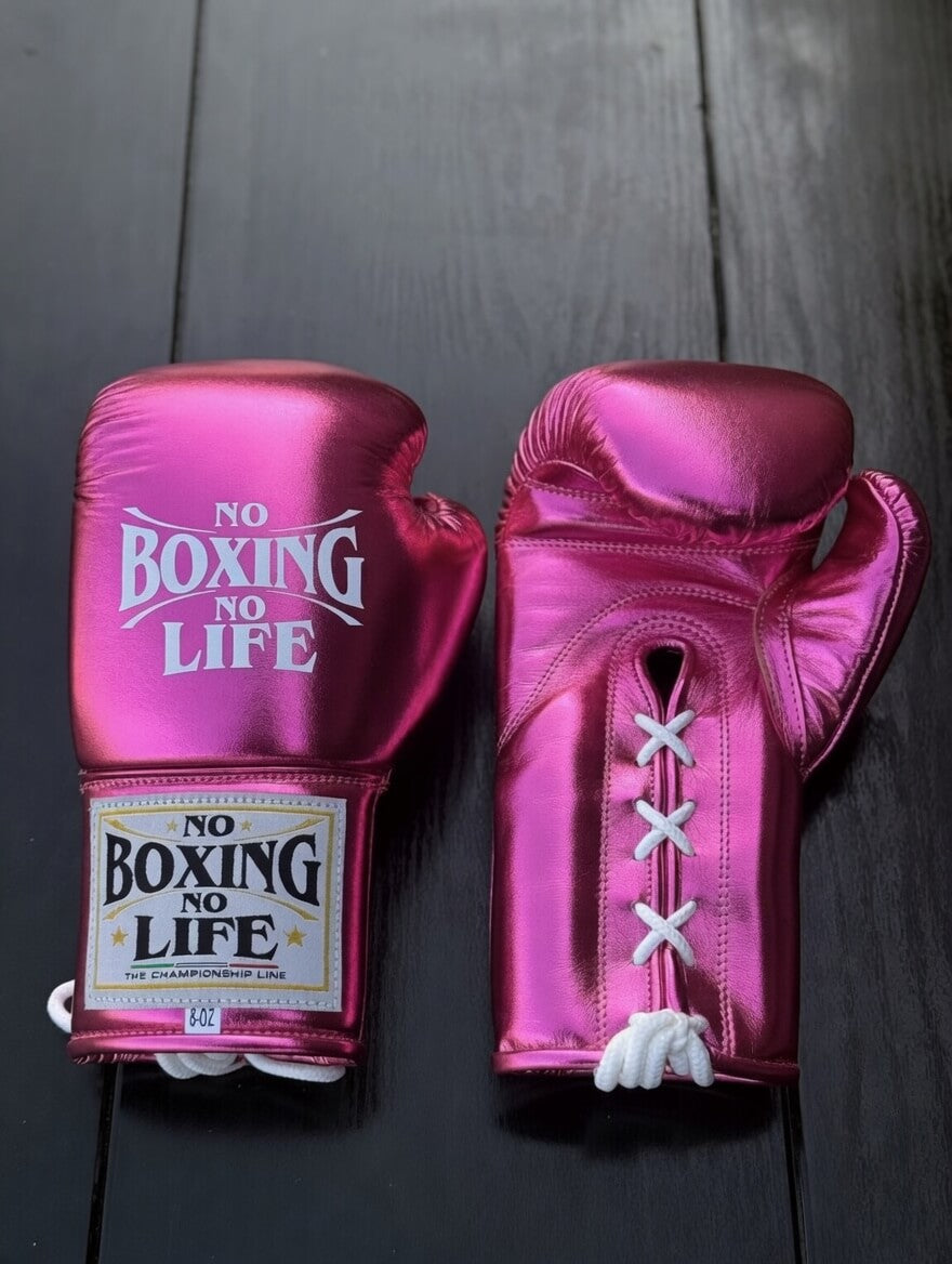 Budget No Boxing No Life Training Gloves Pink 14oz Custom Fit