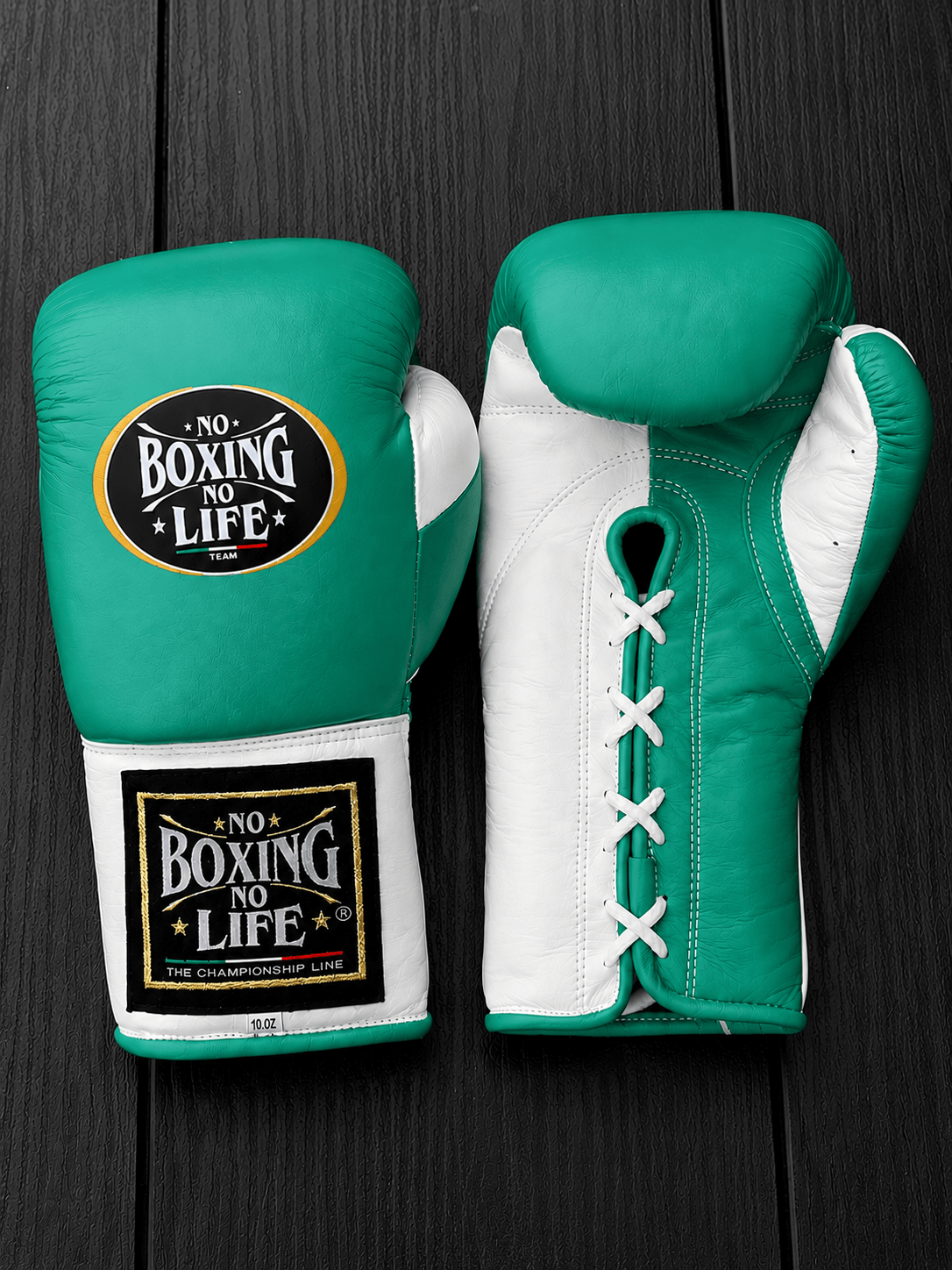 No Boxing No Life Inspired Budget Gloves Teal/White Full Customization