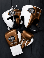 Affordable No Boxing No Life Leather Training Bundle Brown/White Beginner Set