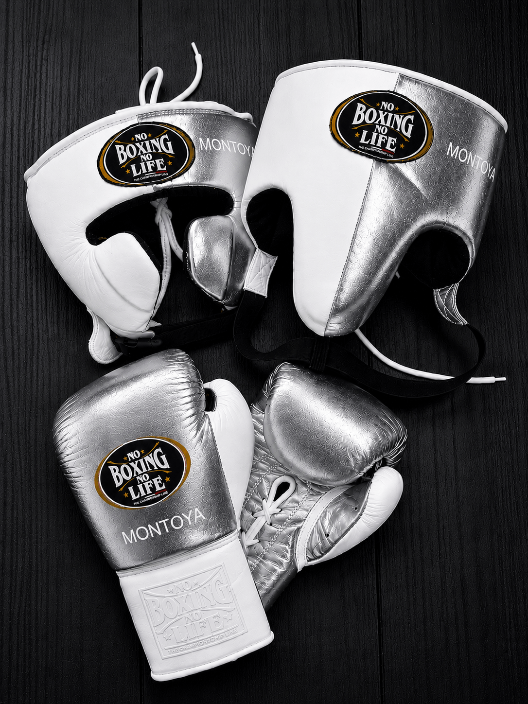 Value No Boxing No Life Boxing Bundle Silver/White Lace-Up Training Pack