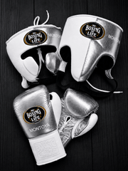 Value No Boxing No Life Boxing Bundle Silver/White Lace-Up Training Pack