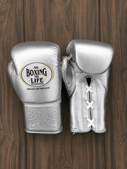 Affordable Custom No Boxing No Life Boxing Gloves Silver Daily Training