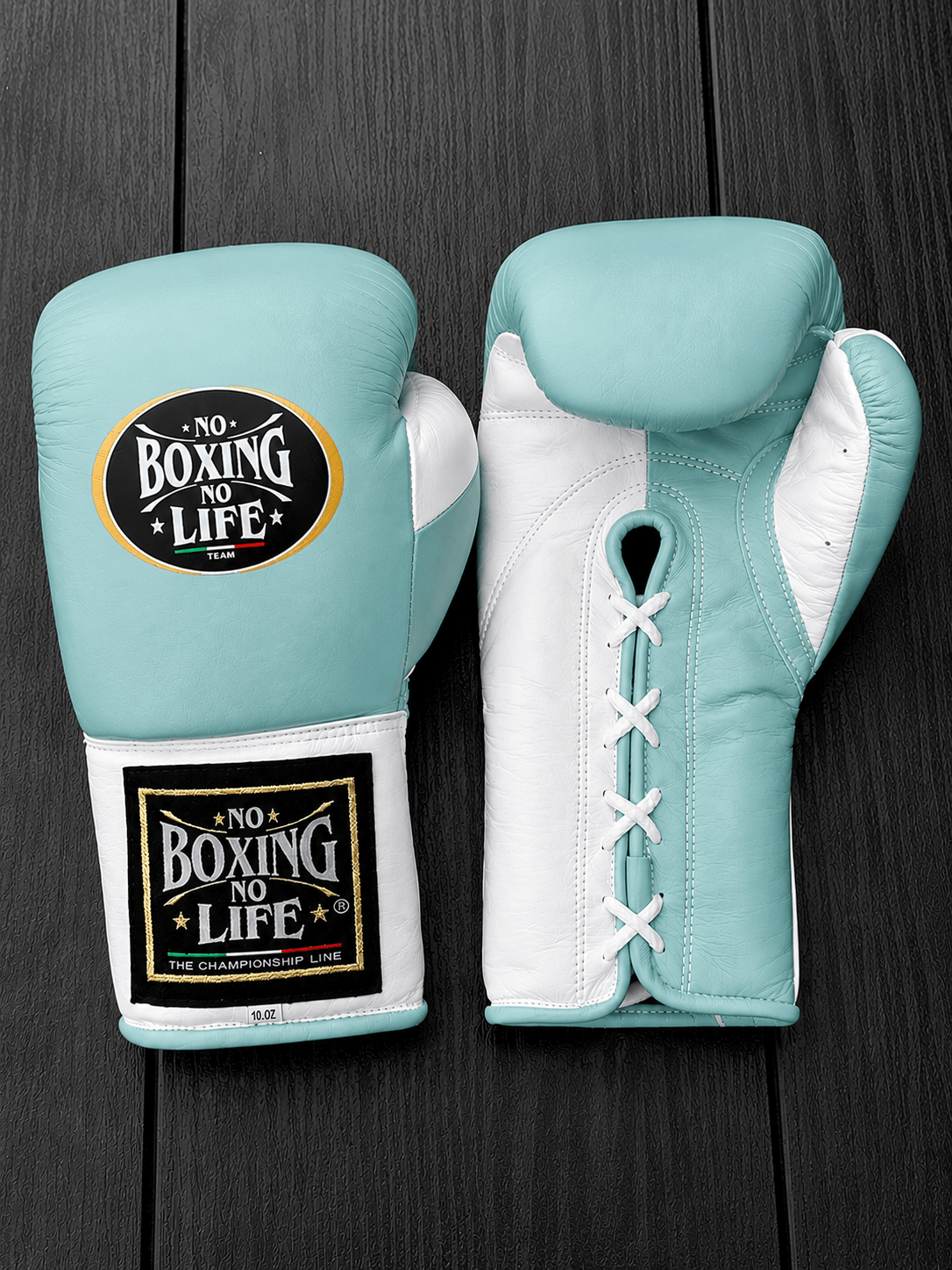 Value Custom No Boxing No Life Sparring Gloves Sky-Blue/White Heavy Duty