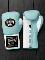 Value Custom No Boxing No Life Sparring Gloves Sky-Blue/White Heavy Duty