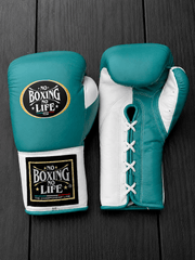 Value Custom No Boxing No Life Sparring Gloves Teal/White Heavy Duty