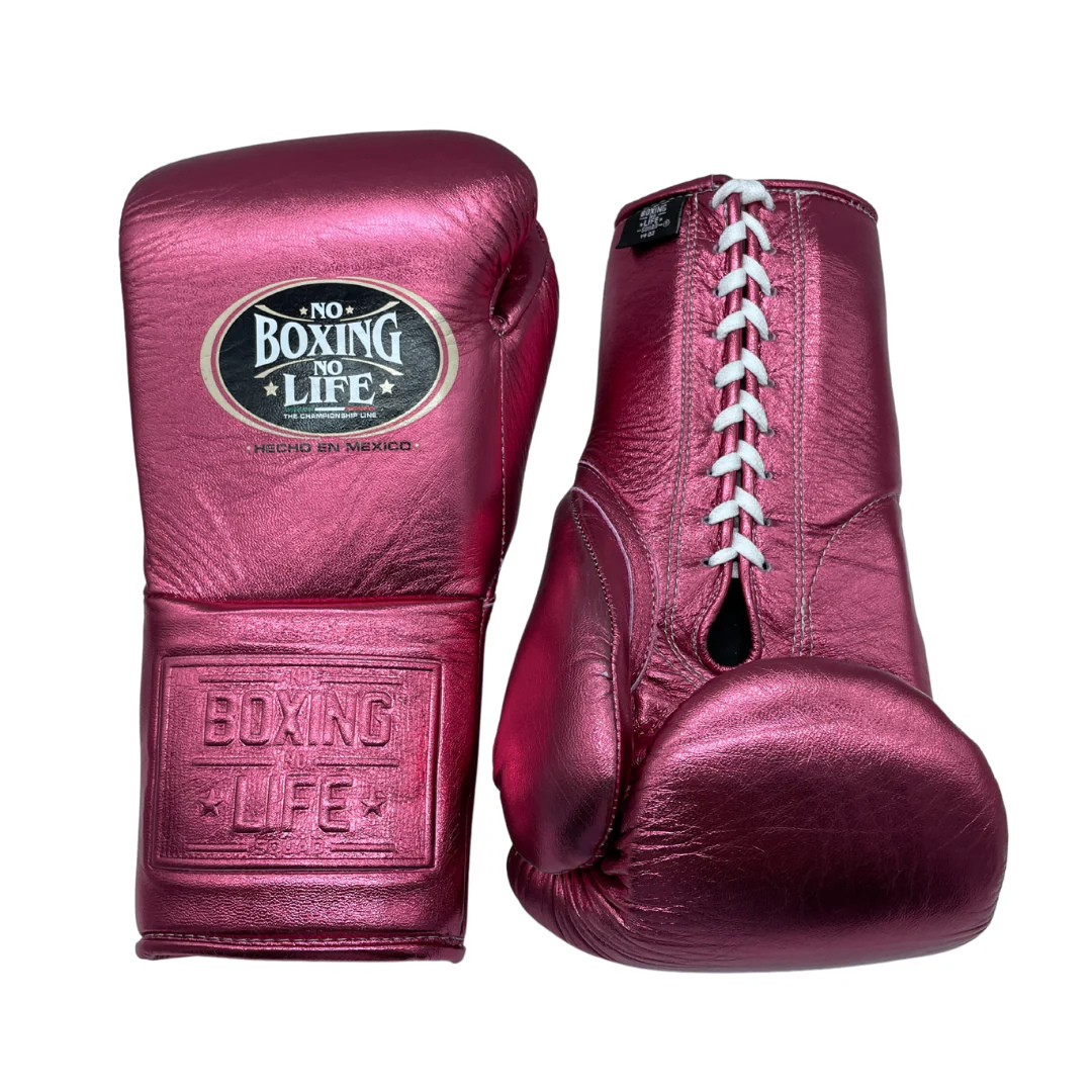 No Boxing No Life Dark-Pink 14oz Boxing Gloves Custom Sparring Gloves