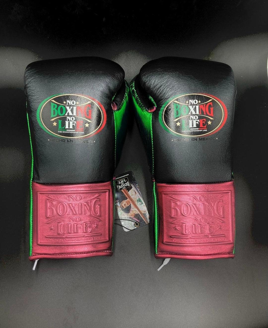 No Boxing No Life Gym Gloves Black/Red Custom Affordable Choice