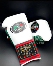 Affordable Custom No Boxing No Life Gloves White/Red/Green Training Pack