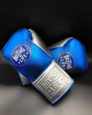No Boxing No Life Style Budget Gloves Blue/Silver Fitness Edition
