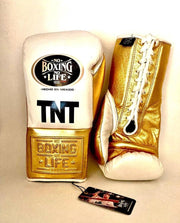 Budget Friendly No Boxing No Life Custom Gloves White/Gold Training