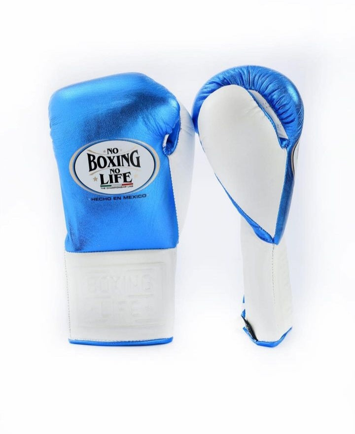 Budget No Boxing No Life Training Gloves Blue/White 14oz Custom Fit