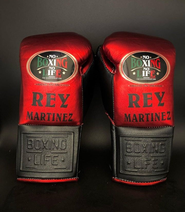 Best Value No Boxing No Life Training Gloves Red/Black Lace-Up