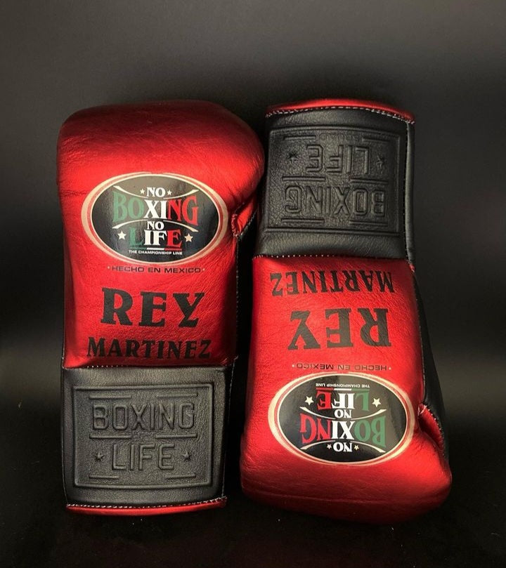 Best Value No Boxing No Life Training Gloves Red/Black Lace-Up
