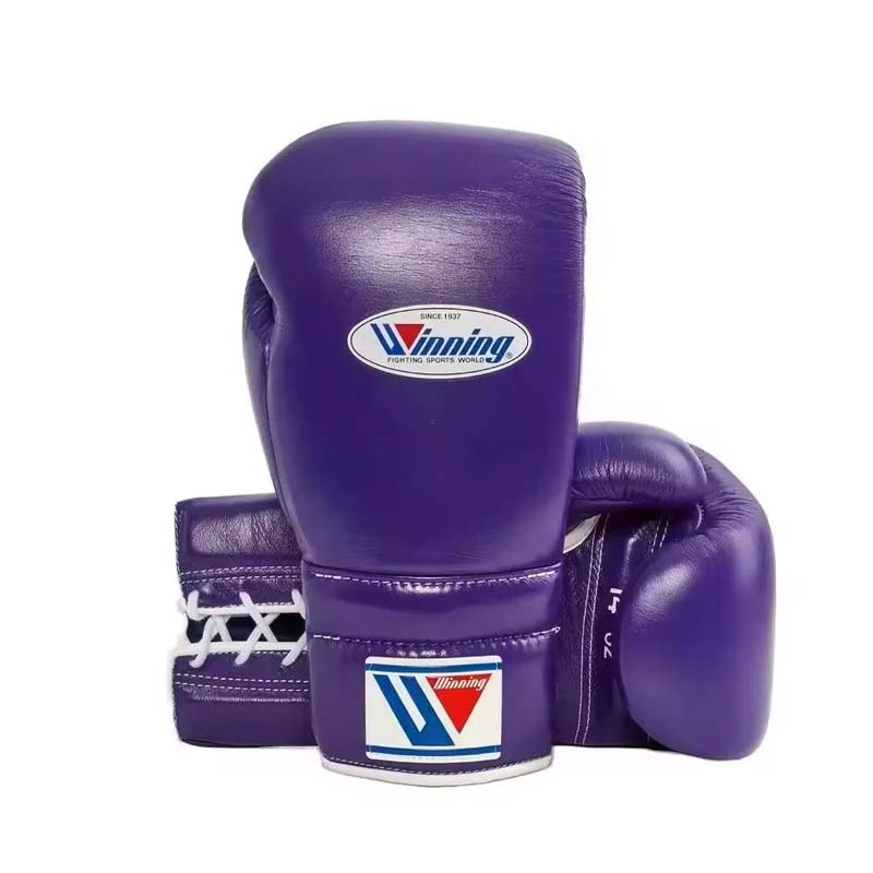 Winning boxing gloves set, Winning PURPLE Boxing Gear, Winning Head Guard, Winning Groin Guard,