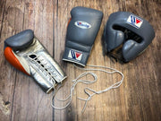 Winning Boxing Gloves Set ,Leather Gloves, Winning HeadGuard & GroinGuard