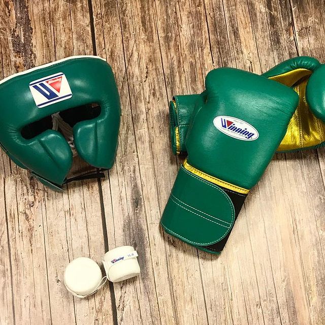 Winning Custom Training Gloves Set Green/Gold Affordable Gear