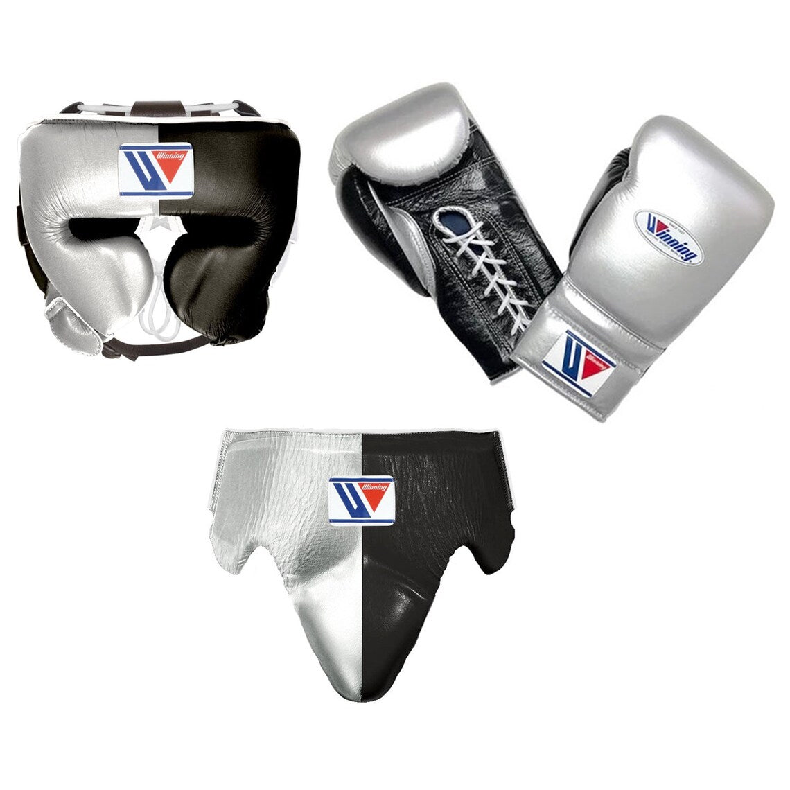 Winning Training Gloves Set Black/Silver Budget Friendly Collection