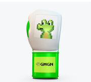 Custom Boxing Gloves White/Green Leather