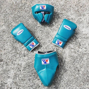 Winning Blue Complete Boxing Set, Training Gloves + Headguard + Groin Protector