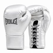 Custom Boxing Gloves Silver Leather