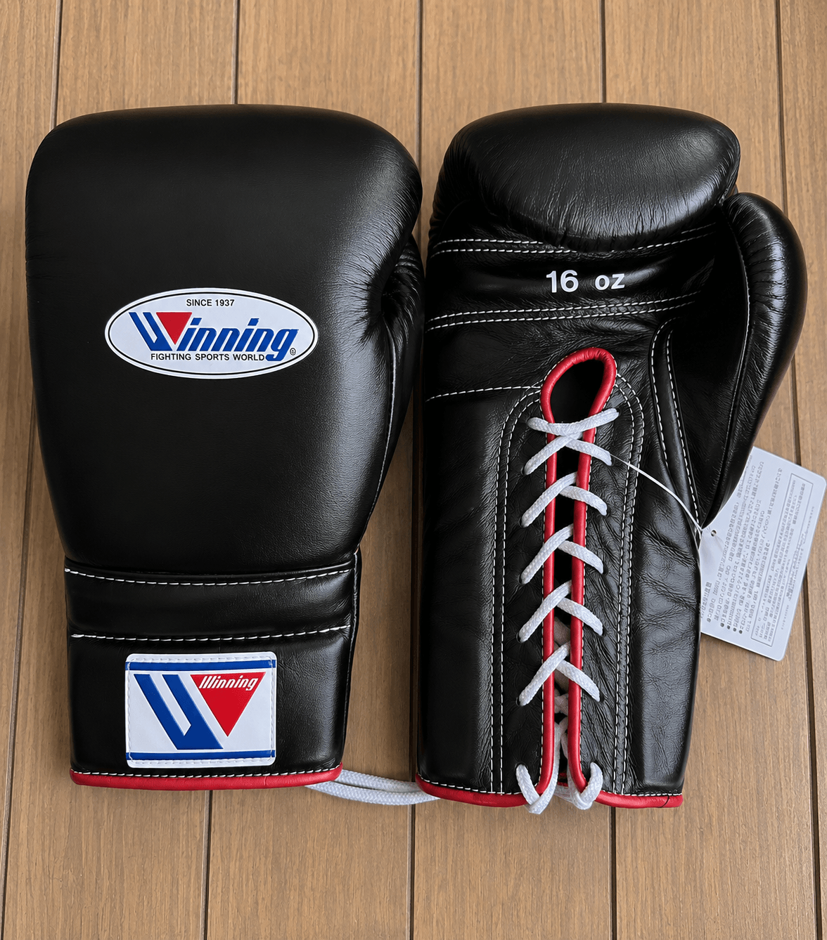 Winning Black/Red Boxing Gloves Beginner Friendly Training Gloves