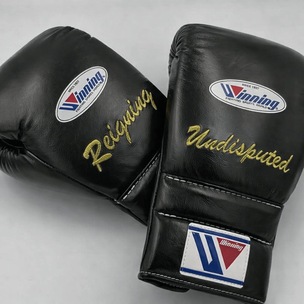 Winning Black 14oz Boxing Gloves Custom Sparring Gloves