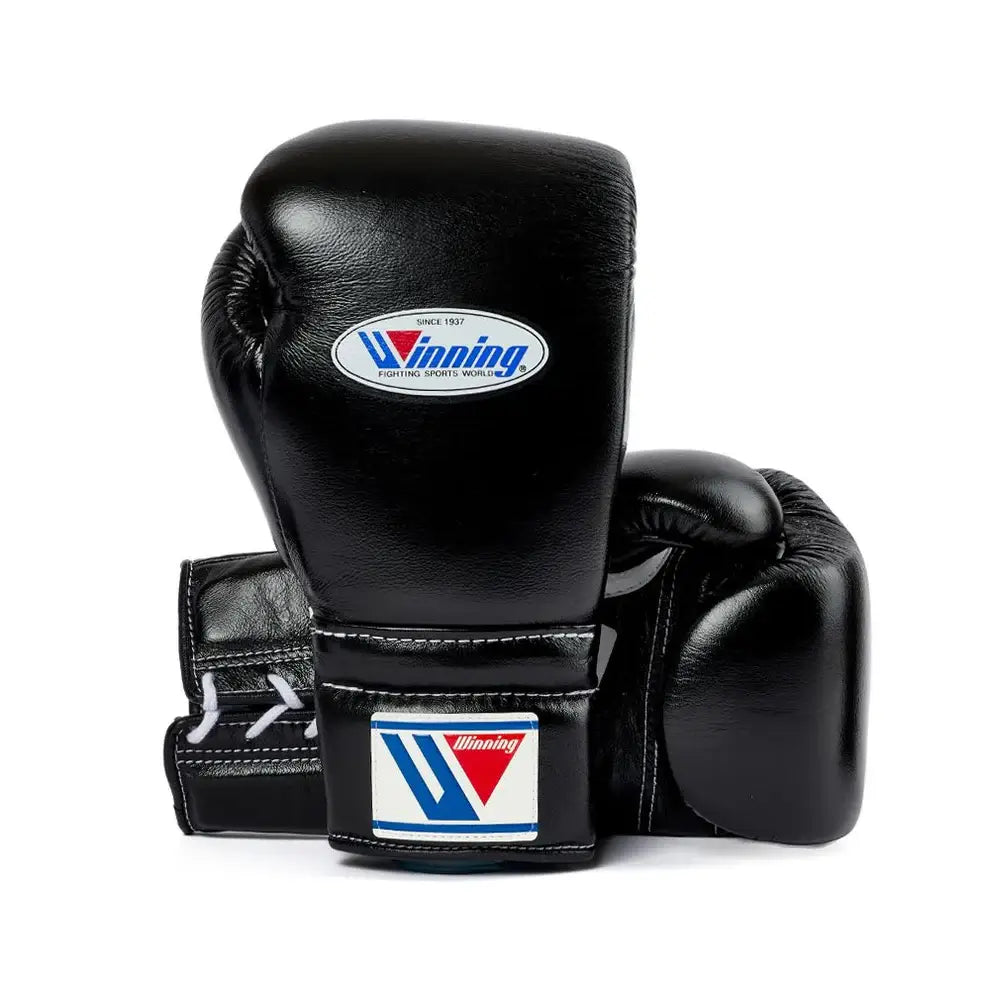 Winning Black 14oz Boxing Gloves Custom Sparring Gloves