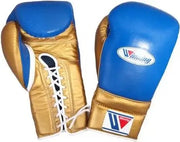 Winning Blue/Gold 14oz Boxing Gloves Custom Sparring Gloves